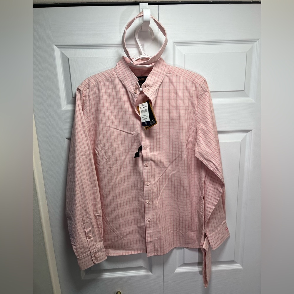 Ariat Women's Pink Plaid Victory Shirt
